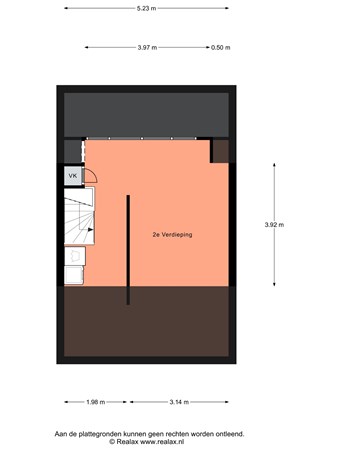 Floorplan - Verdistraat 46, 3752 WP Bunschoten-Spakenburg